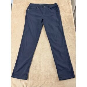 Western Rise Evolution Pants Mens 33 Navy Blue Travel Stretch Chino Trousers EUC